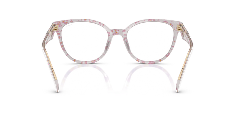 Coach HC6259U in Transparent Pink Floral Print - Temple Detail