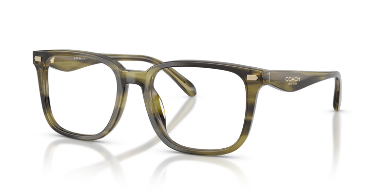 Coach HC6276U in Striped Olive / Demo Lens (5907) - Alternate View