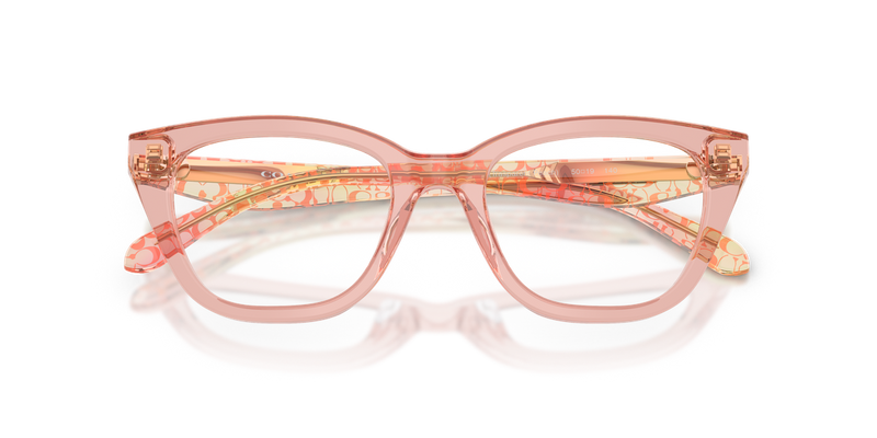 Coach HC6289U in Transparent Peach / Demo Lens (5943) - Alternate View