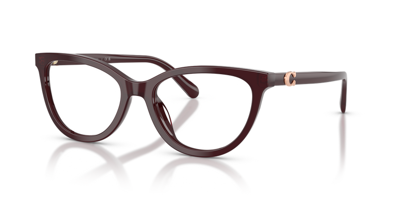 Coach HC6304U in Transparent Dark Cherry - Front View