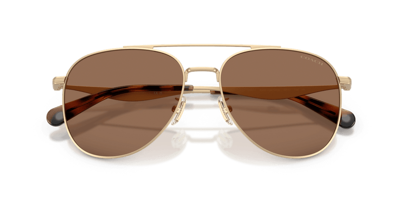 Coach CDP40 in Satin Light Gold / Brown Solid (900513) - Alternate View