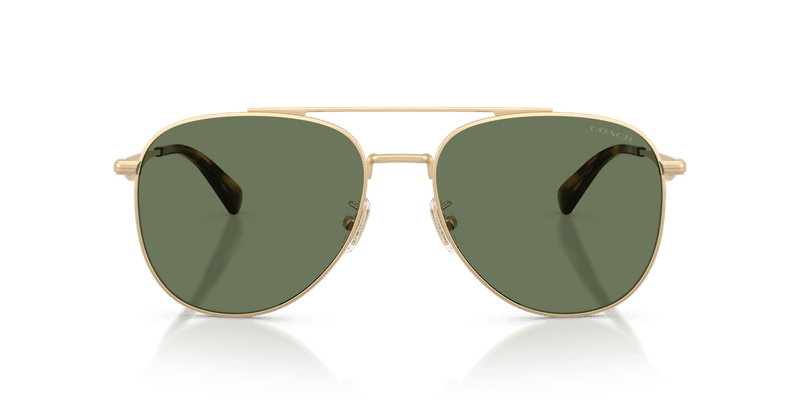 Coach CDP40 in Satin Light Gold / Green Solid (900582) - Alternate View