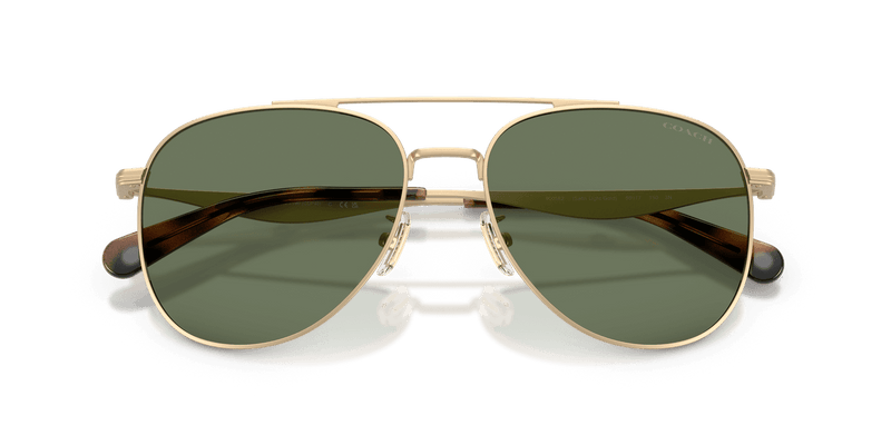 Coach CDP40 in Satin Light Gold / Green Solid (900582) - Alternate View