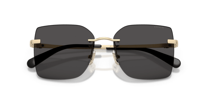 Coach CDP45 in Shiny Light Gold / Grey Solid (900587) - Alternate View