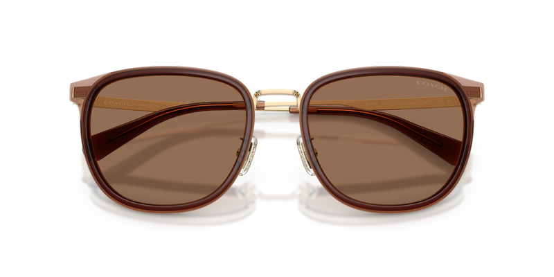 Coach CFU13 in Satin Light Gold/Brown - Side View