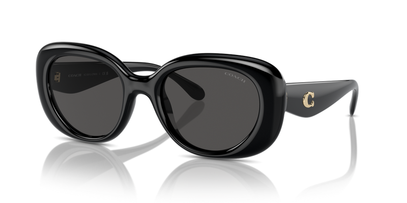 Coach CR609 in Black / Grey Solid (500287) - Front View