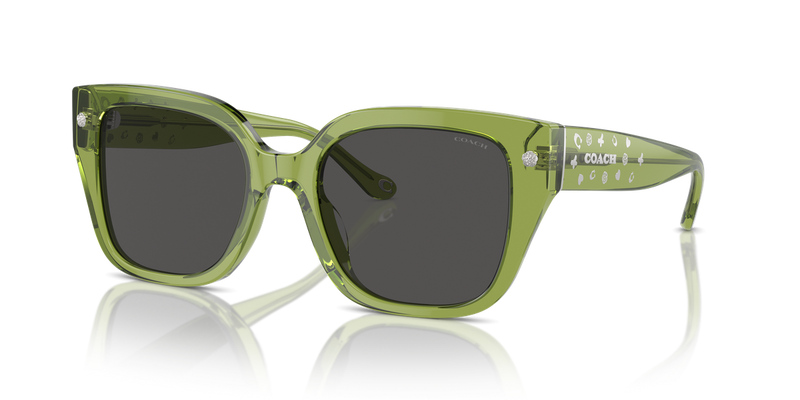 Coach CR611 in Transparent Key Lime / Grey Solid (581087) - Alternate View
