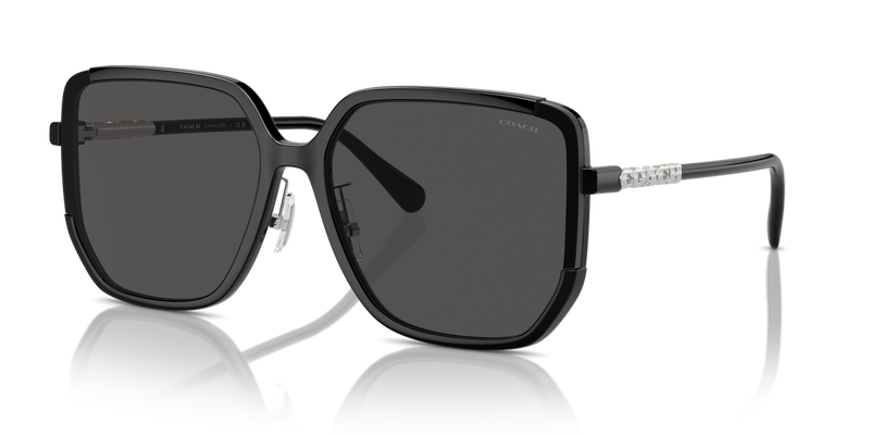 Coach CR635 in Black / Grey Solid (500287) - Front View