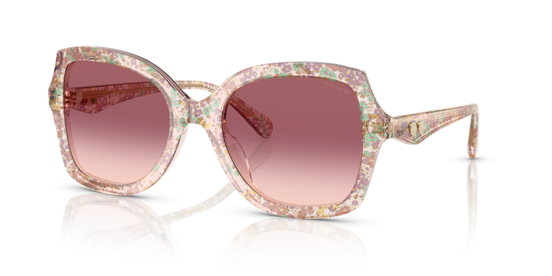 Coach CW225 in Transparent Floral Field / Purple Pink Gradient (58947W) - Alternate View