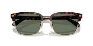 Light Gold/Dark Tortoise / Green Solid (51203H)