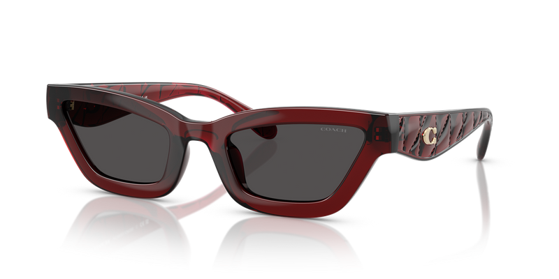 Coach CAD28 in Transparent Deep Red / Grey Solid (587487) - Alternate View