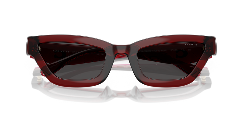 Coach CAD28 in Transparent Deep Red / Grey Solid (587487) - Alternate View