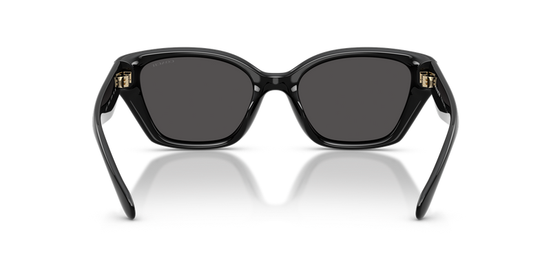 Coach CBY91 in Black / Grey Solid (500287) - Temple Detail