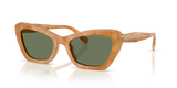 Blonde Tortoise / Green Solid (593982)