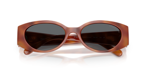 Caramel Tortoise / Grey Solid Polarized (577481)