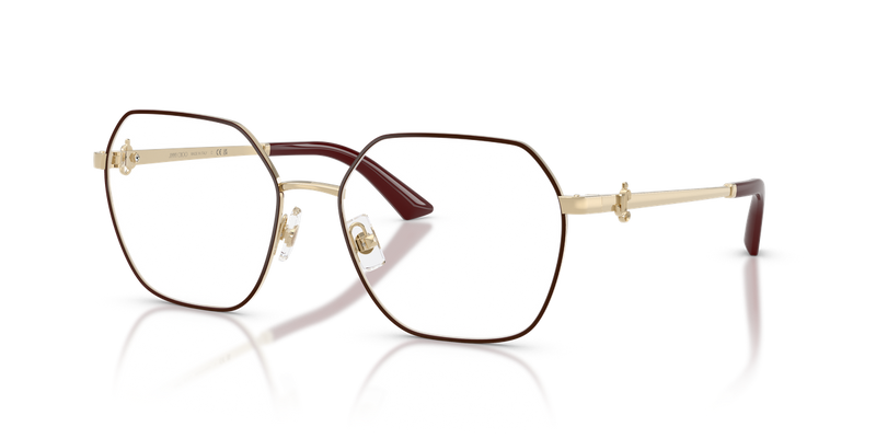Jimmy Choo JC2023B in Pale Gold/Gurgundy - Alternate View