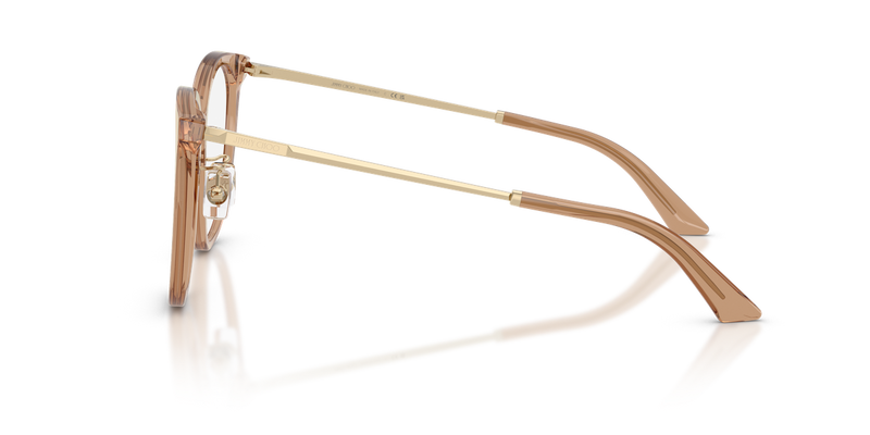 Jimmy Choo JC3060F in Transparent Tan - Back View