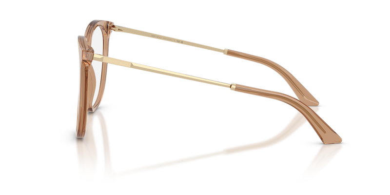 Jimmy Choo JC3060 in Transparent Tan - Back View