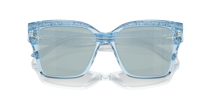 Jimmy Choo JC5003 in Transparent Azure Glitter - Alternate View