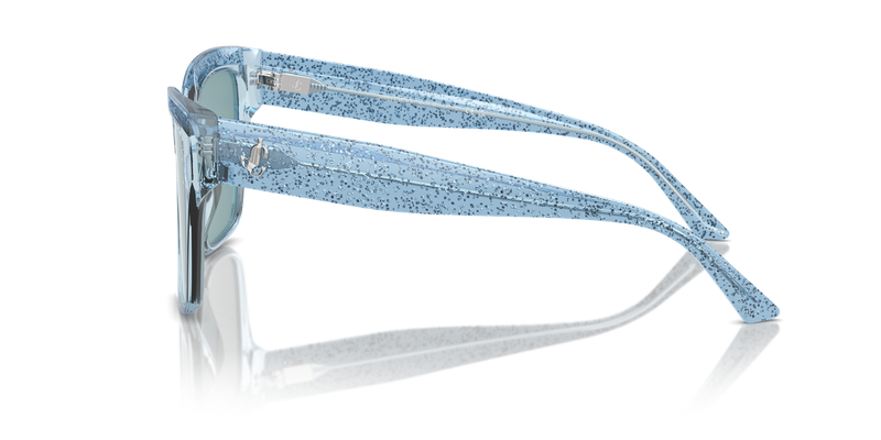 Jimmy Choo JC5003 in Transparent Azure Glitter - Alternate View