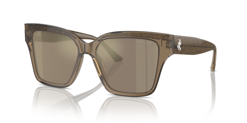 Jimmy Choo JC5003 in Transparent Brown Glitter - Alternate View