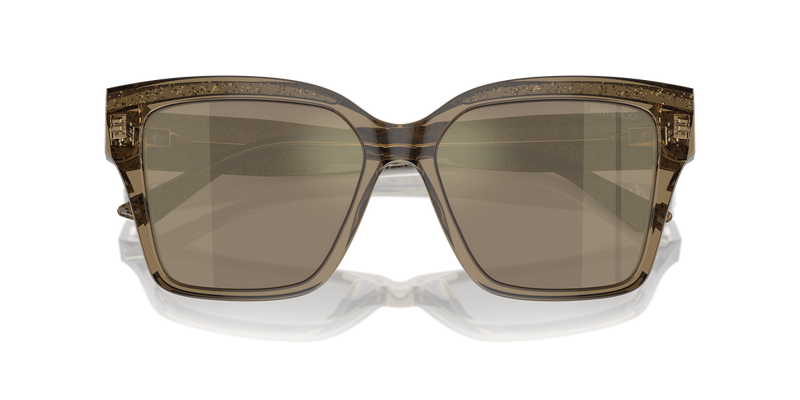 Jimmy Choo JC5003 in Transparent Brown Glitter - Alternate View