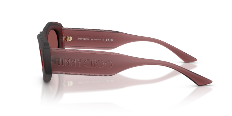 Jimmy Choo JC6002U in Transparent Cranberry / Dark Violet (509375) - Alternate View