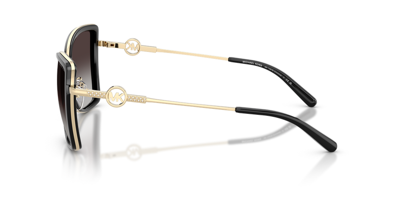 Michael Kors CORSICA in Light Gold/Black / Dark Grey Gradient (10148G) - Back View