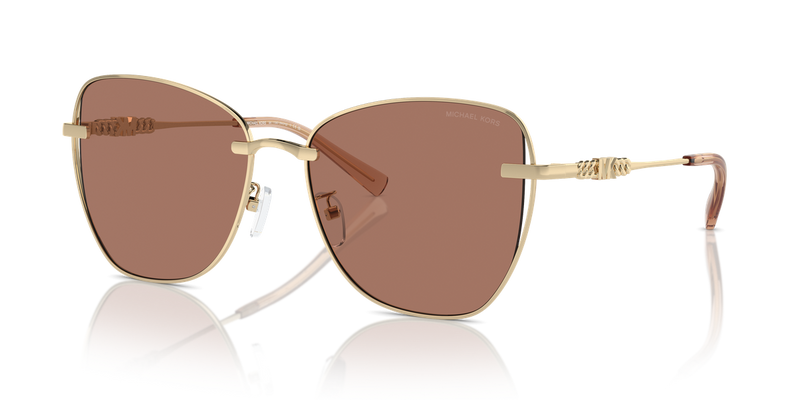 Michael Kors BEIJING in Shiny Light Gold / Light Brown Solid (101403) - Front View