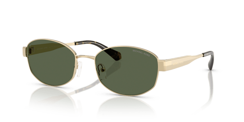 Michael Kors MONTE CARLO in Light Gold / Green Polarized (10149A) - Front View