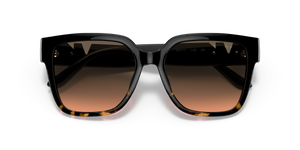 Black/Dark Tortoise / Grey Orange Gradient (390818)