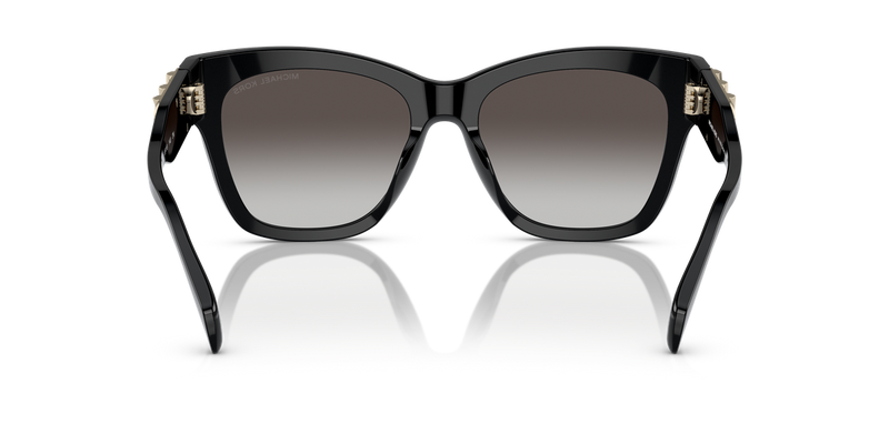 Michael Kors EMPIRE SQUARE in Black / Dark Grey Gradient (30058G) - Temple Detail