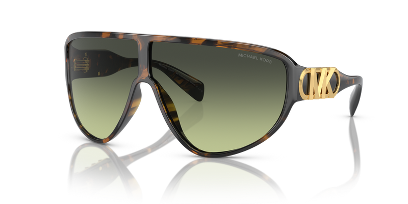 Michael Kors EMPIRE SHIELD in Dark Tort / Light Green Gradient (30060N) - Alternate View