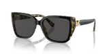 Bi-layer Black/Amber Tortoise / Dark Grey Solid (395087)