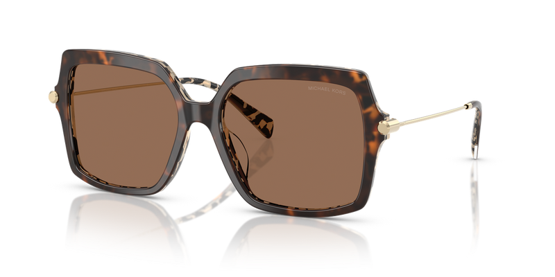 Michael Kors QUOGUE in Dark/Cream Tortoise / Brown Solid (395173) - Alternate View