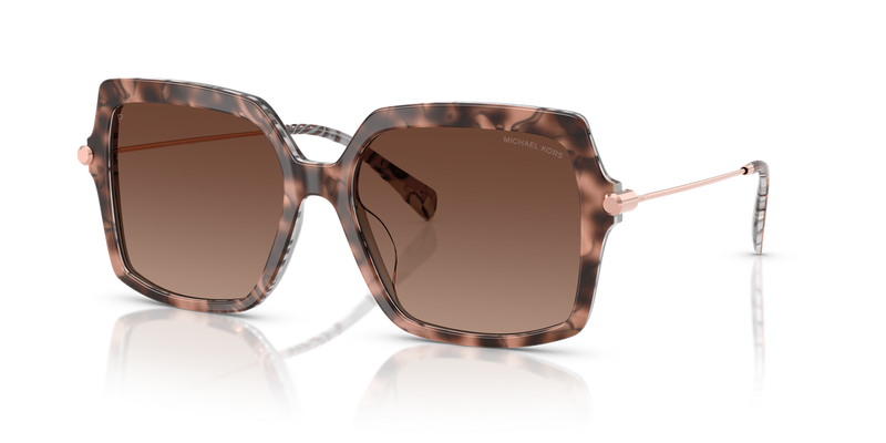 Michael Kors QUOGUE in Pink Tortoise / Brown Gradient Polarized (4017T5) - Alternate View