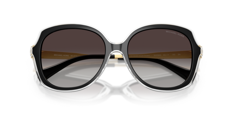 Michael Kors CANARY ISLANDS in Black / Light Grey Gradient Black (30058G) - Side View