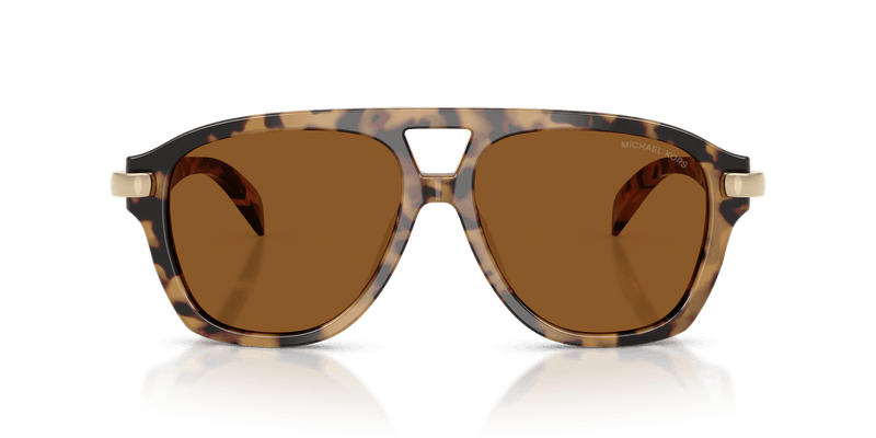 Michael Kors GRENADA in Vintage Tortoise / Amber (393073) - Temple Detail
