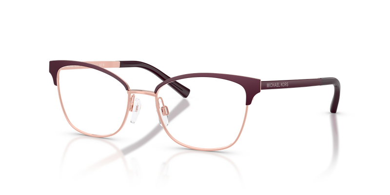 Michael Kors ADRIANNA IV in Cordovan/Rose Gold / Demo Lens (1108) - Alternate View