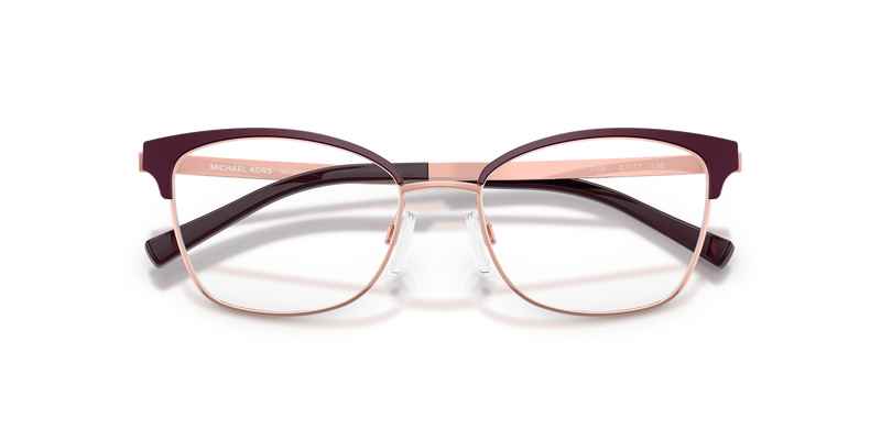 Michael Kors ADRIANNA IV in Cordovan/Rose Gold / Demo Lens (1108) - Alternate View