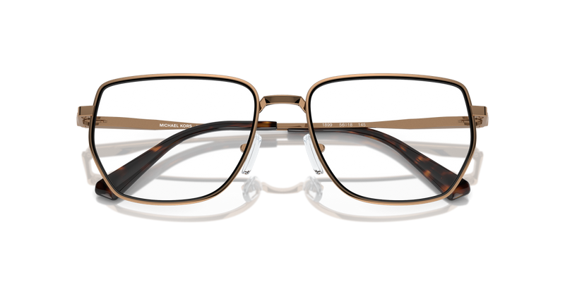 Michael Kors STEAMBOAT in Shiny Gold / Demo Lens (1899) - Side View