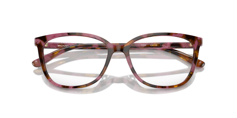 Michael Kors SANTA CLARA in Plum Graphic Tortoise / Demo Lens (3998) - Alternate View