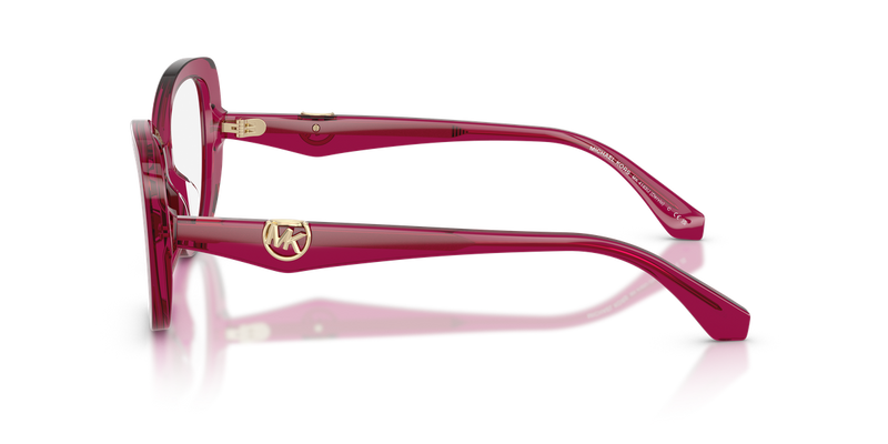 Michael Kors DERVIO in Transparent Plum / Demo Lens (4032) - Alternate View