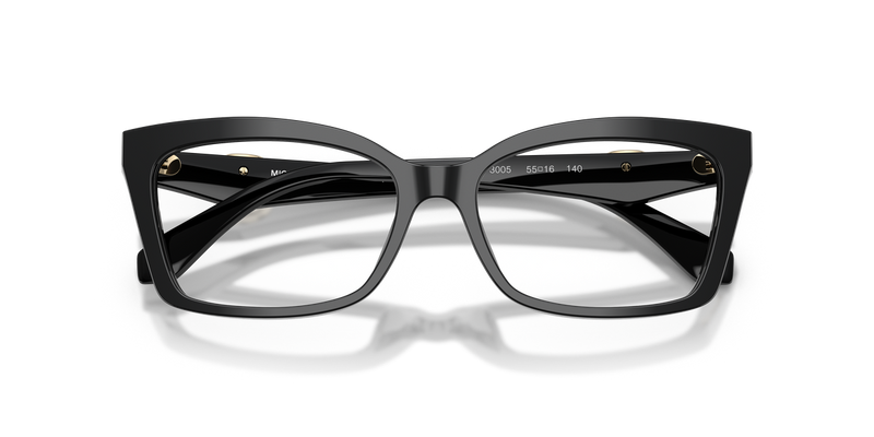 Michael Kors GARZENO in Black / Demo Lens (3005) - Side View