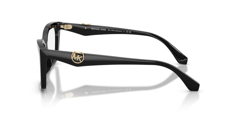 Michael Kors GARZENO in Black / Demo Lens (3005) - Back View
