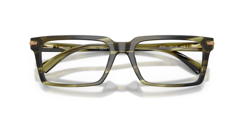 Michael Kors GRAND TARGHEE in Olive Horn / Demo Lens (4040) - Alternate View