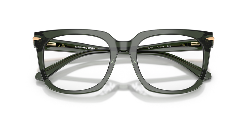 Michael Kors ONTARIO in Green Transparent / Demo Lens (3961) - Alternate View