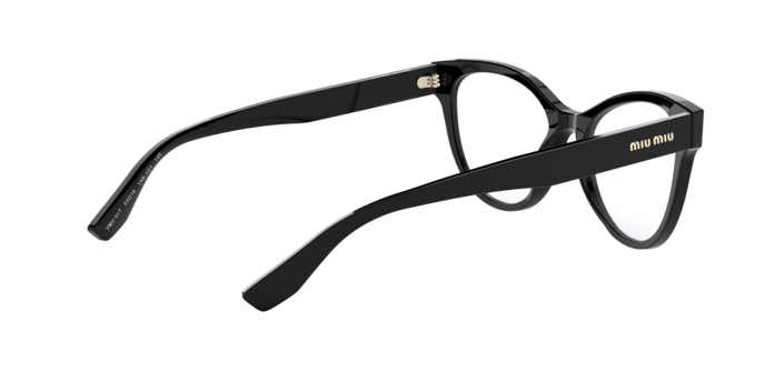 Miu Miu MU 01TV in Black - Temple Detail