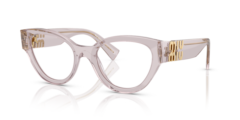 Miu Miu MU 01VV in Transparent Mauve - Alternate View