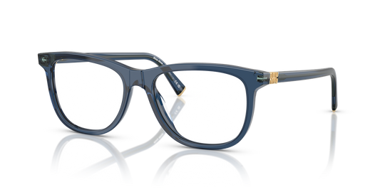 Miu Miu MU 01WV - Blue Transparent / Demo Lens (08Q1O1)